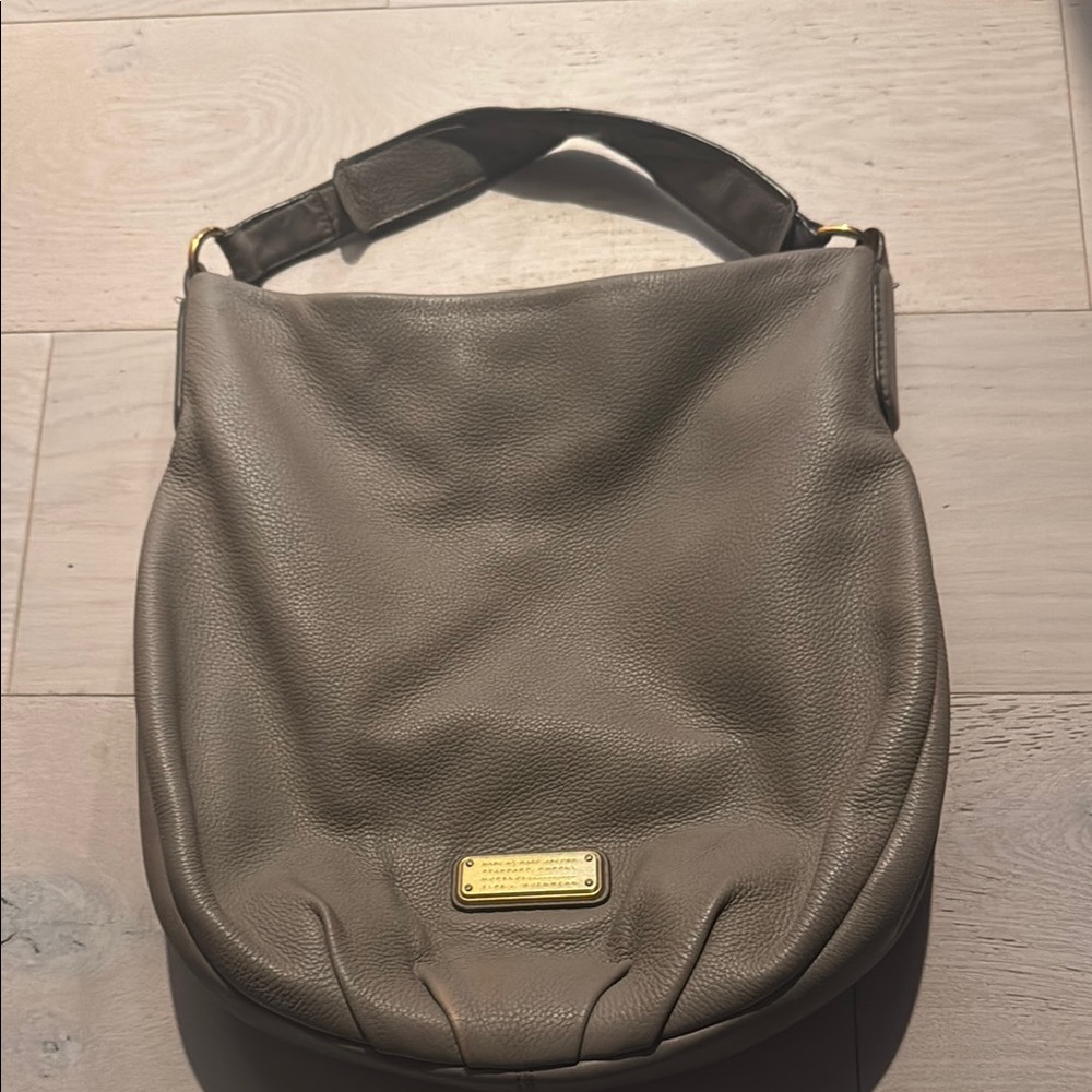 Marc Jacobs Gray Leather Hobo Bag
